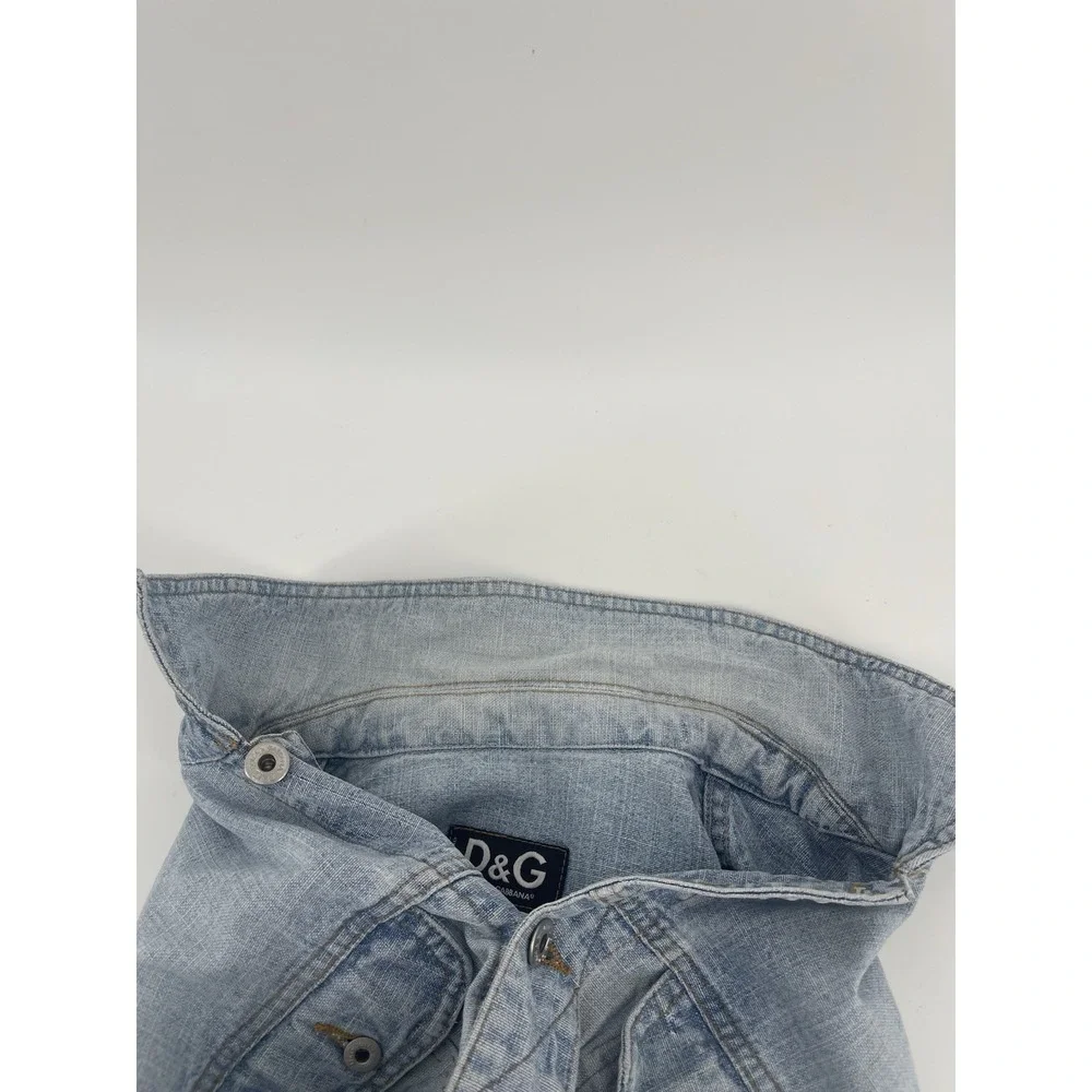 Vtg‎ D&G Dolce & Gabbana Denim Jacket Women XL Made In Italy Y2K Blue
